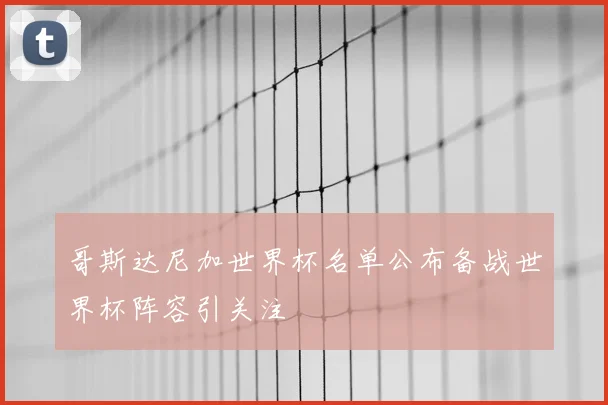 哥斯达尼加世界杯名单公布备战世界杯阵容引关注
