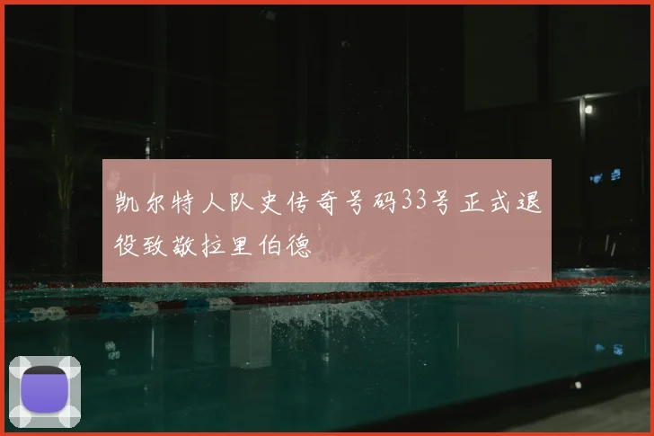 凯尔特人队史传奇号码33号正式退役致敬拉里伯德